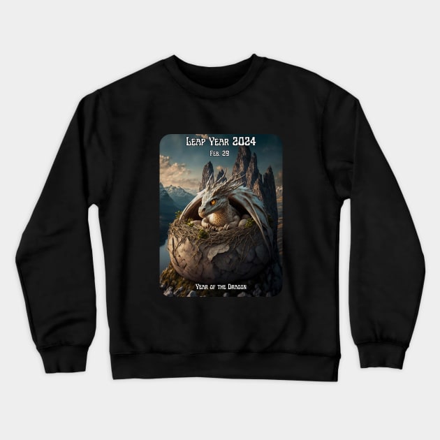 Leap Year, Year of the Dragon Crewneck Sweatshirt by Spacetrap